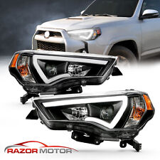 2014-2022 LED Running Light Black Projector Headlights Pair For Toyota 4Runner picture