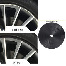26FT Car Wheel Hub Rim Edge Protector Ring Tire Guard Sticker Line Rubber Strip picture