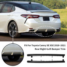 For 2018 - 2021 Toyota Camry SE XSE Rear Bumper Lower Trim Molding Strip LH+RH picture