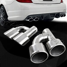 For 2008-2014 Mercedes-Benz C300/C350/C63 AMG Stainless Exhaust Muffler Tip picture