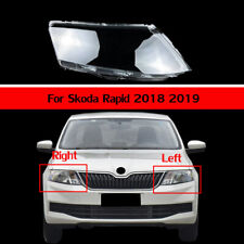 Right Clear Front Headlight Lens Headlamp Shell Cover Cap for Skoda Rapid 18 19 picture