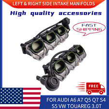 Left & Right Side Intake Manifolds For Audi A6 A7 Q5 Q7 S4 S5 VW Touareg 3.0T picture