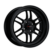 1 New Flat Black Full Painted 15X7 40 4-100 Drag DR-21 Wheel picture