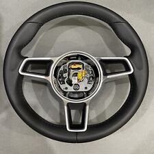 OEM Porsche Manual Steering Wheel 991.2 911 Carrera 718 Cayman/Boxster Black picture