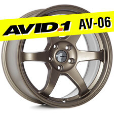 AVID.1 AV-06 18x8 Matte Bronze 5x114.3 +35 Wheel TE37 fits RX8 TSX RSX Civic picture