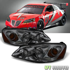 Smoke Len 2005-2010 Pontiac G6 Replacement Headlights Headlamps Left+Right 05-10 picture
