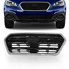 Fits 2015-2017 Subaru Outback Front Bumper Grill Grille Chrome & Black picture