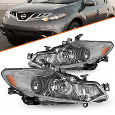 For 2009-2014 Nissan Murano Halogen Headlights Assembly Headlamps Left+Right picture