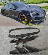 For Porsche Taycan M Style Forge Carbon Front bumper air intake spoiler cover picture