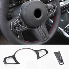 Carbon Fiber ABS for BMW 3 Series G20 Interior Trim Steering Wheel Cover 20-22 picture