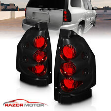 02-09 For GMC Envoy Tail Lights Rear Brake Lamps Black BLK Assembly L+R Pair New picture