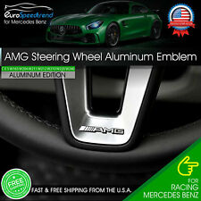 AMG Steering Wheel Emblem Aluminum Interior Badge Mercedes Benz Logo A B C E S picture