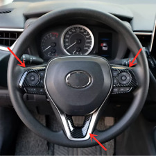 Steering Wheel Trim 3pcs ABS Carbon fiber For Toyota RAV4 2019-2024 picture