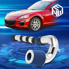 For 04-11 Mazda RX8 1.3L Engine Hi-Flow Cold Air Intake System+Blue Cone Filter picture