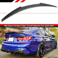 FOR 19-24 BMW G20 3 SERIES 330I G80 M3 CARBON FIBER TRUNK SPOILER WING-M4 STYLE picture