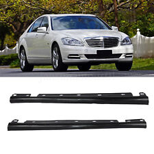 For 07-13 Mercedes W221 S550 S63 AMG pair Side Skirt Rocker Panel Molding picture