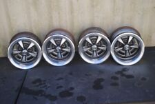 74-81 Pontiac Firebird 15X7 Rally II Steel Wheel 4 Set W/ Rim Trim Rings Caps HW picture