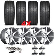 20 ALUMINUM ALLOY WHEELS RIMS TIRES PACKAGE SET MAGS CUSTOM NICHE 255 45 20 picture