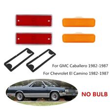 4PCS For 1982-1987 El Camino Caballero Front and Rear Side Marker Light Lens picture