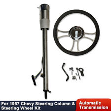 For Chevy 57 Natural Tilt Auto Steering Column & 14
