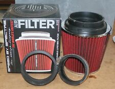 SPEED by SPECTRE AIR FILTER 8132 PRE-OILED USED OPEN BOX w/ADAPTERS & 3” CLAMP picture