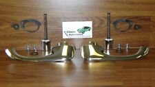 Door Handles 68-79 Nova Chevy II 2 w/ Push Buttons Outside Pair *In Stock* picture