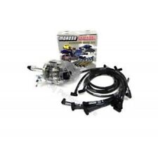 SBC Chevy 350 Clear Cap HEI Distributor & Moroso Under Header Spark Plug Wires picture