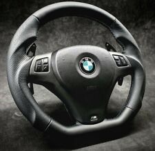 BMW Steering Wheel custom flat bottom PADDLE   E90 E92 E93 335i  M3 135i 328i picture