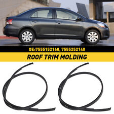 For Toyota 2007-2011 Yaris Sedan 2X Left Right & Roof Drip Molding Weatherstrip picture