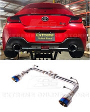 EOS Rear Axle Back 4 In Double Wall Dual Burnt Tips Exhaust For BRZ GR86 22-Up picture
