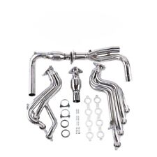 Fit 99-05 Silverado Sierra 4.8L 5.3L SS Long Tube Exhaust Header Manifold+Y-Pipe picture