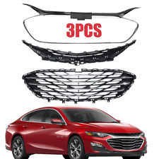 Glossy Black Grille  For Chevrolet Malibu 2019 2020 2021-2023 Front Bumper Grill picture