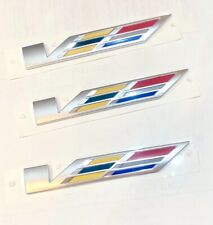 CADILLAC CTS V SERIES EMBLEM 3 PACK MASSIVE DISCOUNT 100% AUTHENTIC GM 23356910 picture