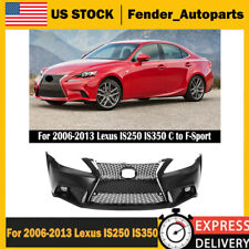 For 2006-2013 Lexus IS250 IS350 C 2IS to 4IS Front Bumper Conversion F-Sport New picture