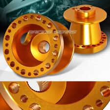 ORANGE ALUMINUM 6-HOLE STEERING WHEEL HUB ADAPTER FIT TOYOTA CAMRY/TERCEL/PASEO picture