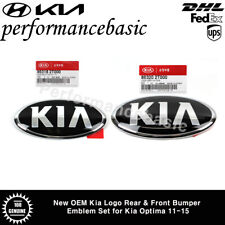 New OEM Kia Logo Rear & Front Bumper Emblem Set for Kia Optima 11-15 picture