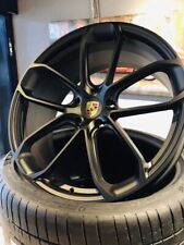22'' Wheels fit Porsche Panamera Gloss Black Staggered with Tires Cayenne TPMS picture
