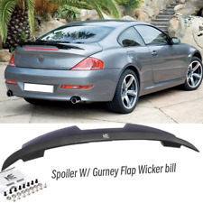 Fit For 2003-2010 BMW 6 Series E63 E64 650i M6 Rear Spoiler W/ WickerBill Flap picture