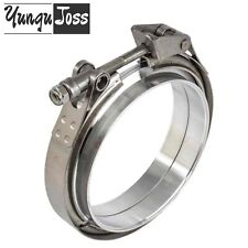 6'' Quick Release V-Band Clamp + SS304 Stainless Male/Female Flange for Downpipe picture