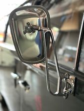VW Baywindow Commercial Mirror Arms & Mirrors M194 (pair) POLISHED AAC394/347 picture