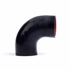 3 inch 90 Degree Elbow Silicone Hose Pipe Intercooler Coupler Turbo Black-Red picture