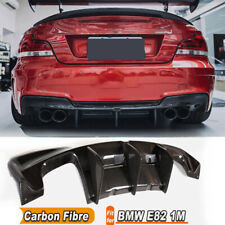 100%REAL CARBON Rear Bumper Diffuser Spoiler for BMW 1Series E82M 1M Coupe 11-16 picture