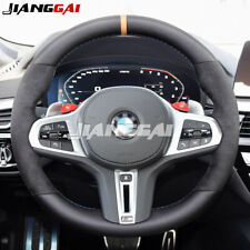 HEATED Full Leather Steering Wheel Fit BMW G20 G30 G32 G38 G12 G01 G80 F90 F92 picture