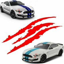 Red Monster Claw Scratch Stickers for Car Body Hood Side Fender 3pcs set picture