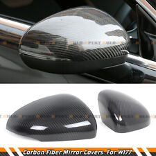 FOR 19-22 MERCEDES BENZ W177 A250 A35 A45 AMG REAL CARBON FIBER MIRROR COVER CAP picture