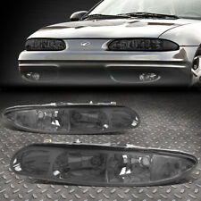 FOR 99-04 OLDSMOBILE ALERO PAIR SMOKED HOUSING CLEAR CORNER HEADLIGHT HEAD LAMPS picture
