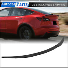 For 2020-2023 Tesla Model Y Matte Black V Style Rear Trunk Lid Spoiler Wing picture
