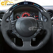 Real Carbon Fiber Alcantara Leather Steering Wheel For 2008-2016 Nissan GTR R35 picture