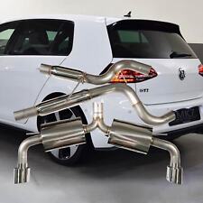 STAINLESS CATBACK MUFFLER EXHAUST FOR 15 16 17 VW GOLF GTI 2.0L TURBO MK7 picture