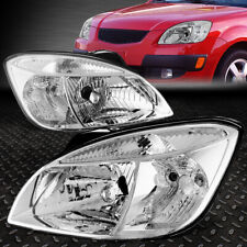 FOR 06-08 RIO RIO5 CHROME HOUSING CLEAR CORNER HEADLIGHT REPLACEMENT HEAD LAMPS picture